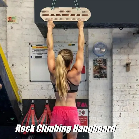 UpHold Classic Wood Hangboard – Permanent Mount Fingerboard for Home Climbing Training