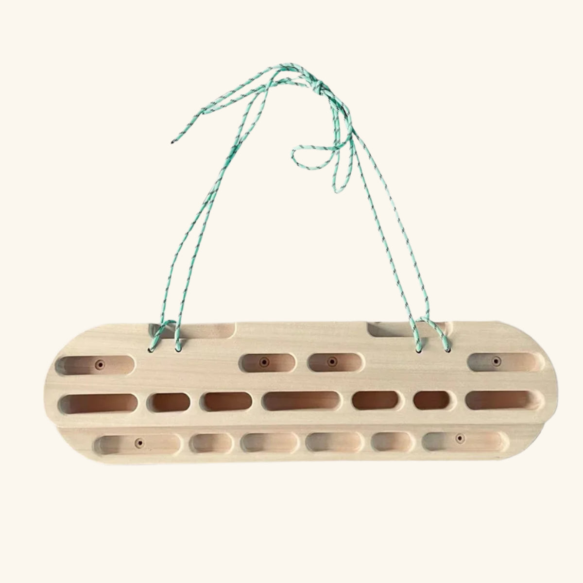 UpHold Classic Wood Hangboard – Permanent Mount Fingerboard for Home Climbing Training