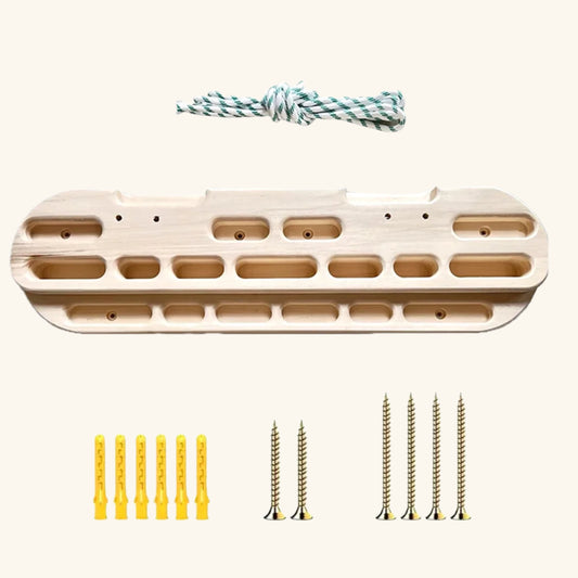 UpHold Classic Wood Hangboard – Permanent Mount Fingerboard for Home Climbing Training